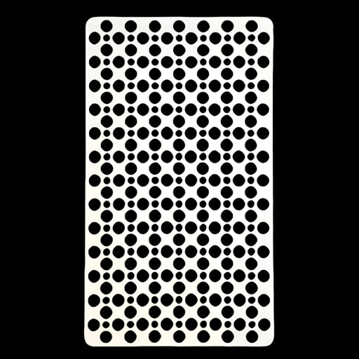 White anti-slip bath mat with drain holes and suction feet