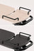 Over Bed/Chair Table tabletop colours compared - White Ash and Charcoal