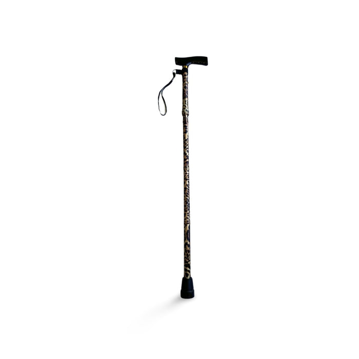 Folding T Handle Cane - Leopard PrintCanes and Walking SticksGoldfernMobility Plus