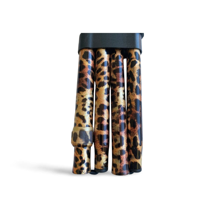 Folding T Handle Cane - Leopard PrintCanes and Walking SticksGoldfernMobility Plus