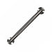 Goldfern stainless steel straight grab rail with knurled centre grip and round satin mounting flanges