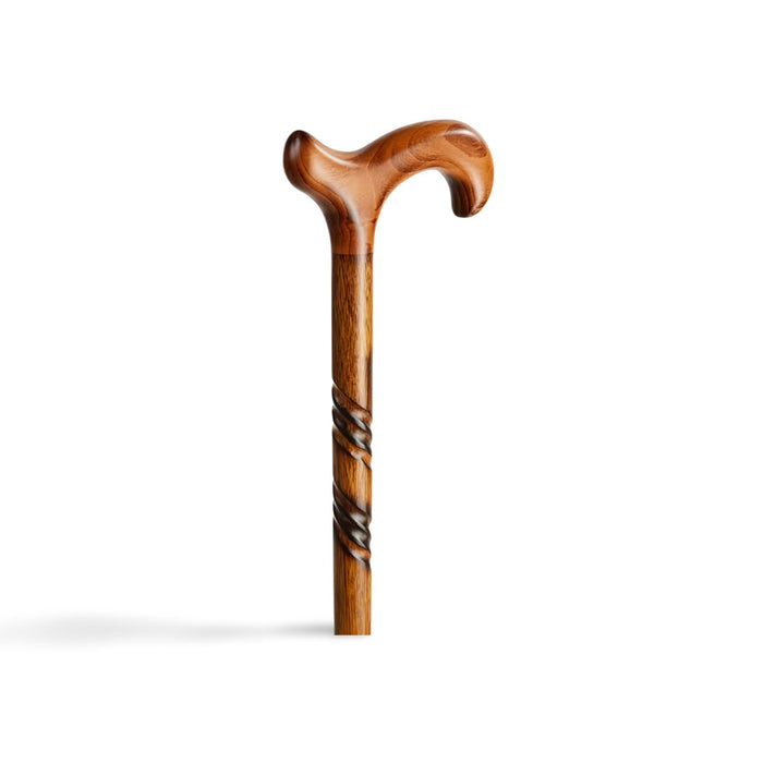 HANDCRAFTED NATURAL WOOD - Cherry Twist CaneCanes and Walking SticksMobility SuppliesMobility Plus