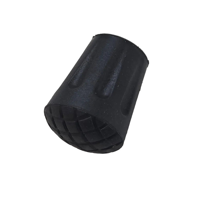 Black replacement rubber ferrule tip for hiking poles and walking sticks