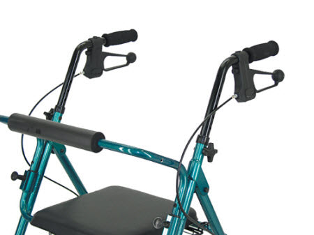 Mobilis Quad Walking Frame - Green with Folding Tray