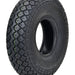Mobility scooter tyre 4.00-5 in black with round edge and diamond tread