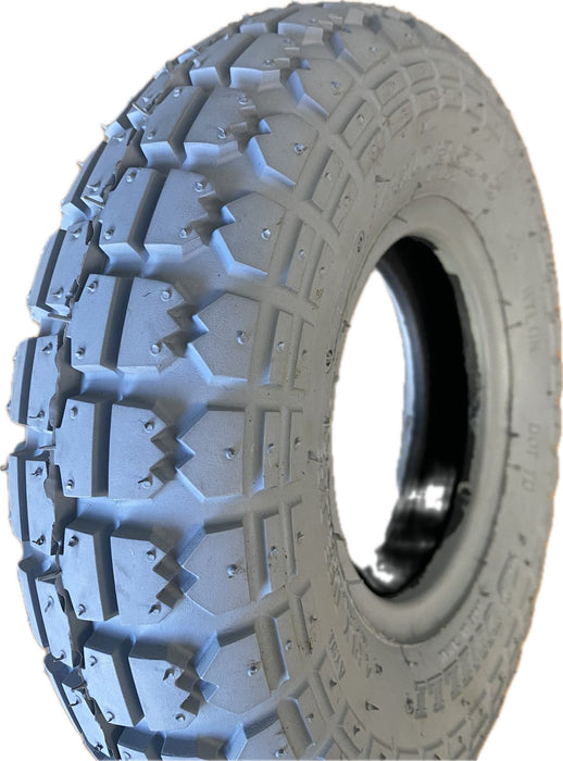 Tyre 4.10/3.50-5 Grey with Round Edge & Block TreadTyres & Inner TubesAward ImportingMobility Plus