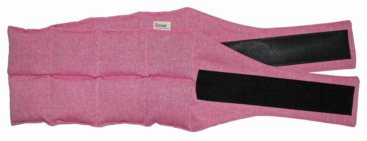 Kiwi Wheat Bags wearable wheat bag with adjustable strap – Fuchsia Cotton Linen