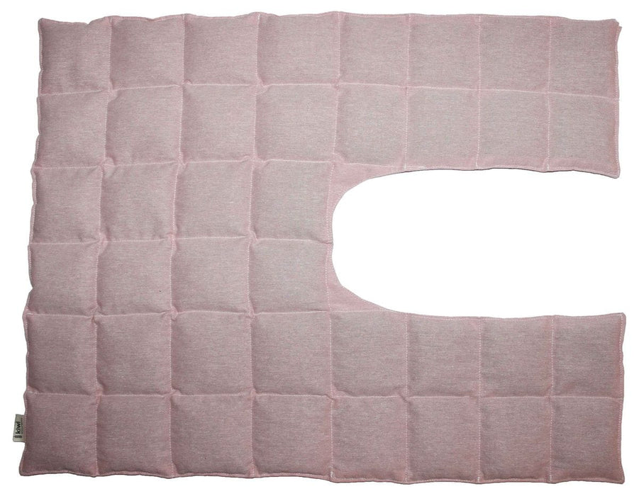 Kiwi Wheat Bags over the shoulder wearable wheat bag – Dusky Pink Cotton Linen
