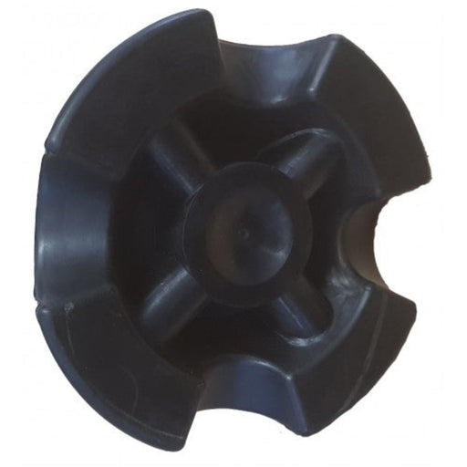 Weighted four-foot self-standing rubber cane foot base