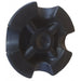 Weighted four-foot self-standing rubber cane foot base