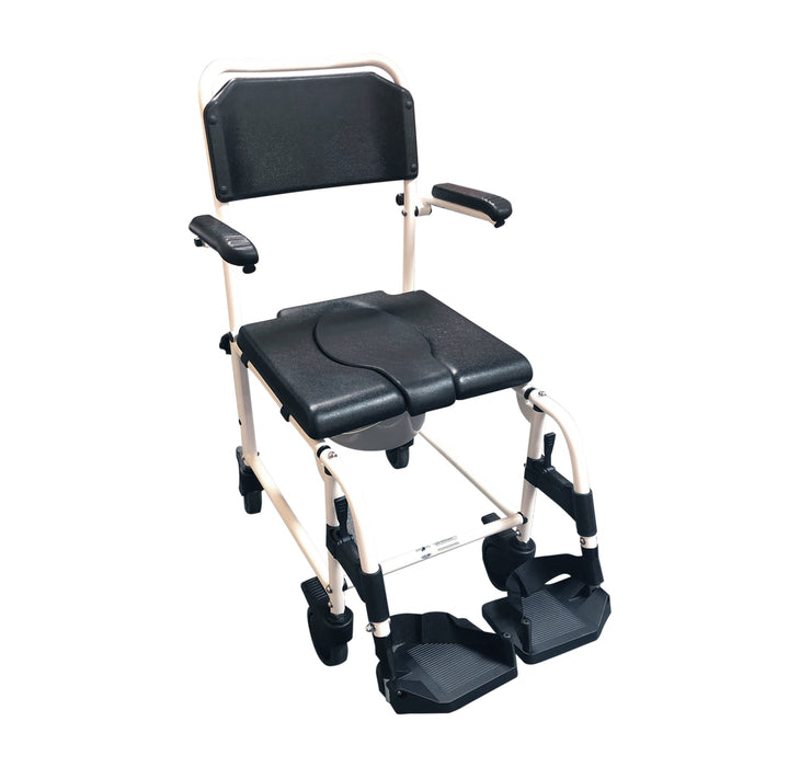 4 in 1 Deluxe Mobile Commode and Shower Chair Mobility Plus