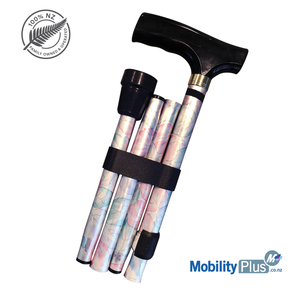 Folding T Handle - PetalCanes and Walking SticksGoldfernMobility Plus