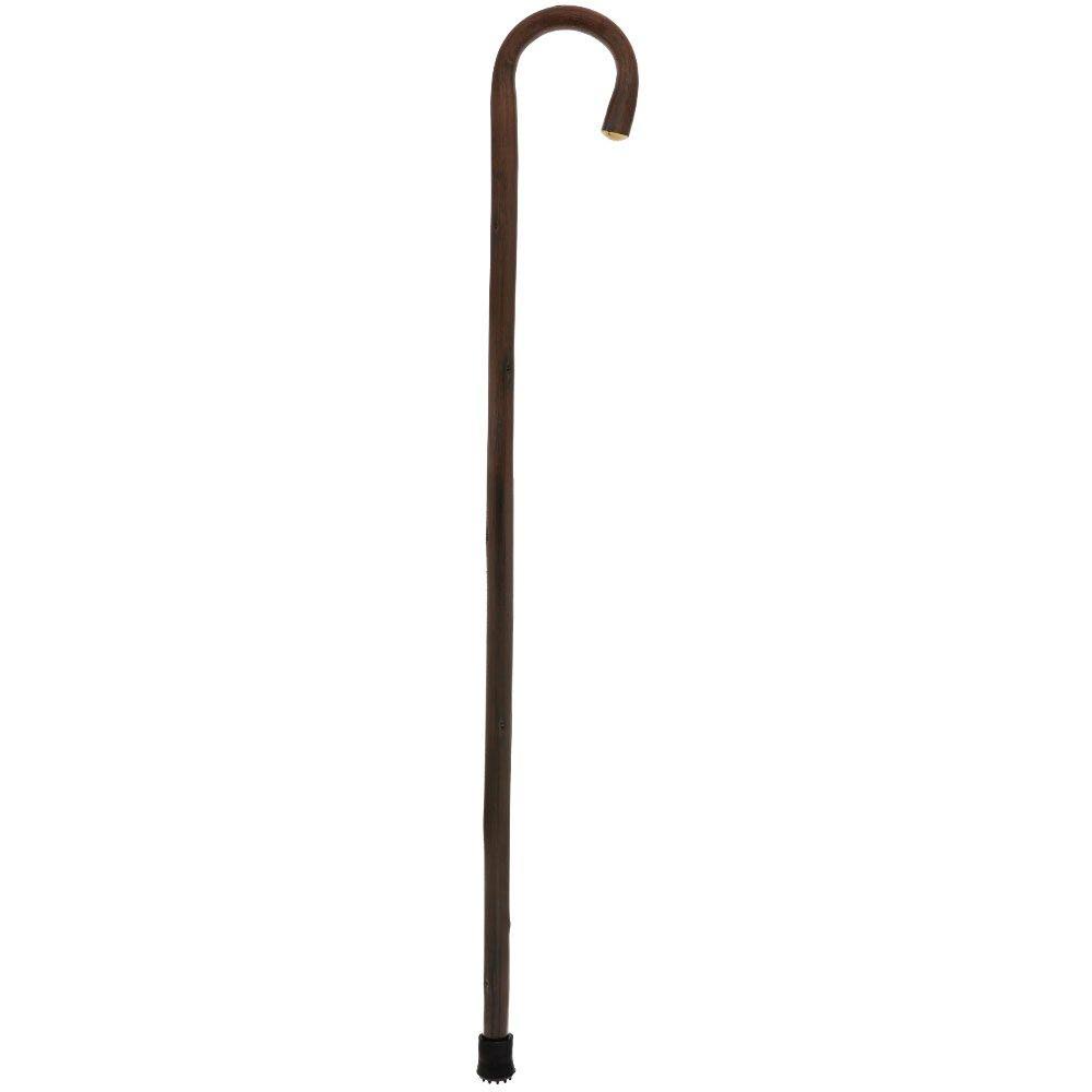 HANDCRAFTED NATURAL WOOD WOODEN Crook Handle Cane - Chestnut TimberCanes and Walking SticksMobility SuppliesMobility Plus
