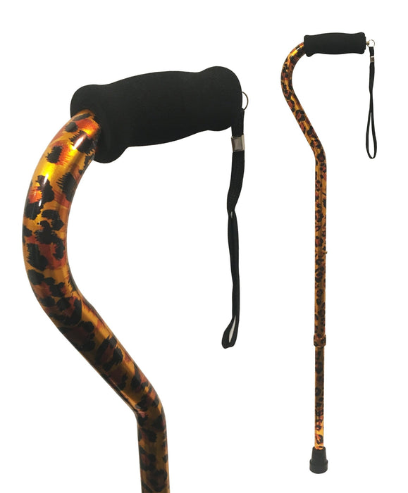 Swan Handle - Leopard PrintCanes and Walking SticksGoldfernMobility Plus