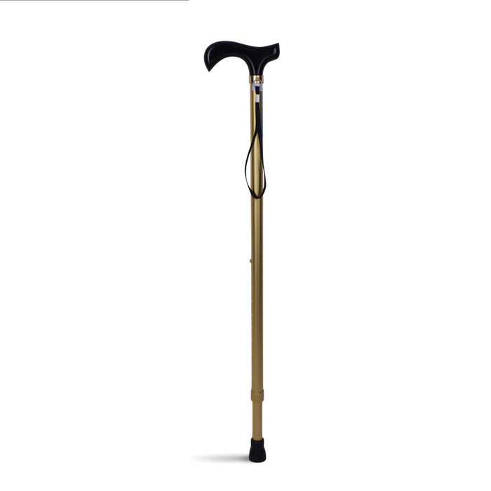 T Handle Cane - GoldCanes and Walking SticksCubroMobility Plus