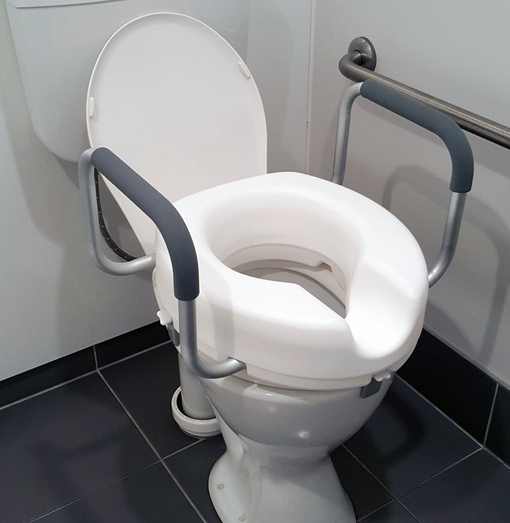 Toilet Seat Raiser with Removable Armrests - Various HeightsToiletingGoldfernMobility Plus