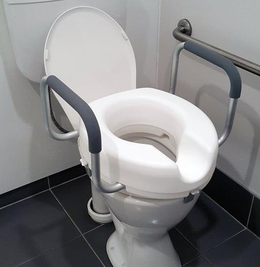 Toilet Seat Raiser with Removable Armrests - Various HeightsToiletingGoldferndaily living Plus