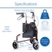 Tri Walker | Easy-Fold - Only 4.5kg Walking Frame | Mobility Plus NZ