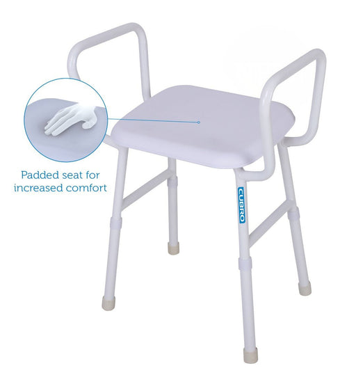 Viking® Shower Stool with Arms and Deluxe Soft Padded Seat by Cubro (NZ)BathroomCubroMobility Plus